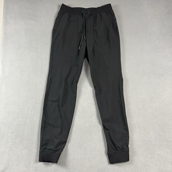 Lululemon Pants Men’s Medium Black ABC Joggers Athletic Nylon Drawstring Pockets - Picture 1 of 11